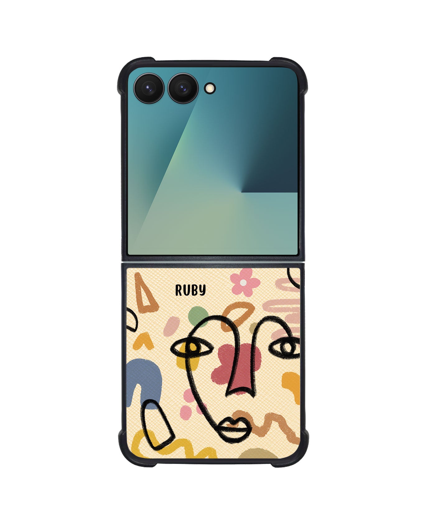 Android Flip / Fold Leather Grip - Abstract 4.0