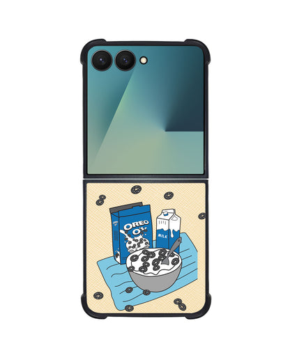 Android Flip / Fold Leather Grip - Cereal O's 1.0