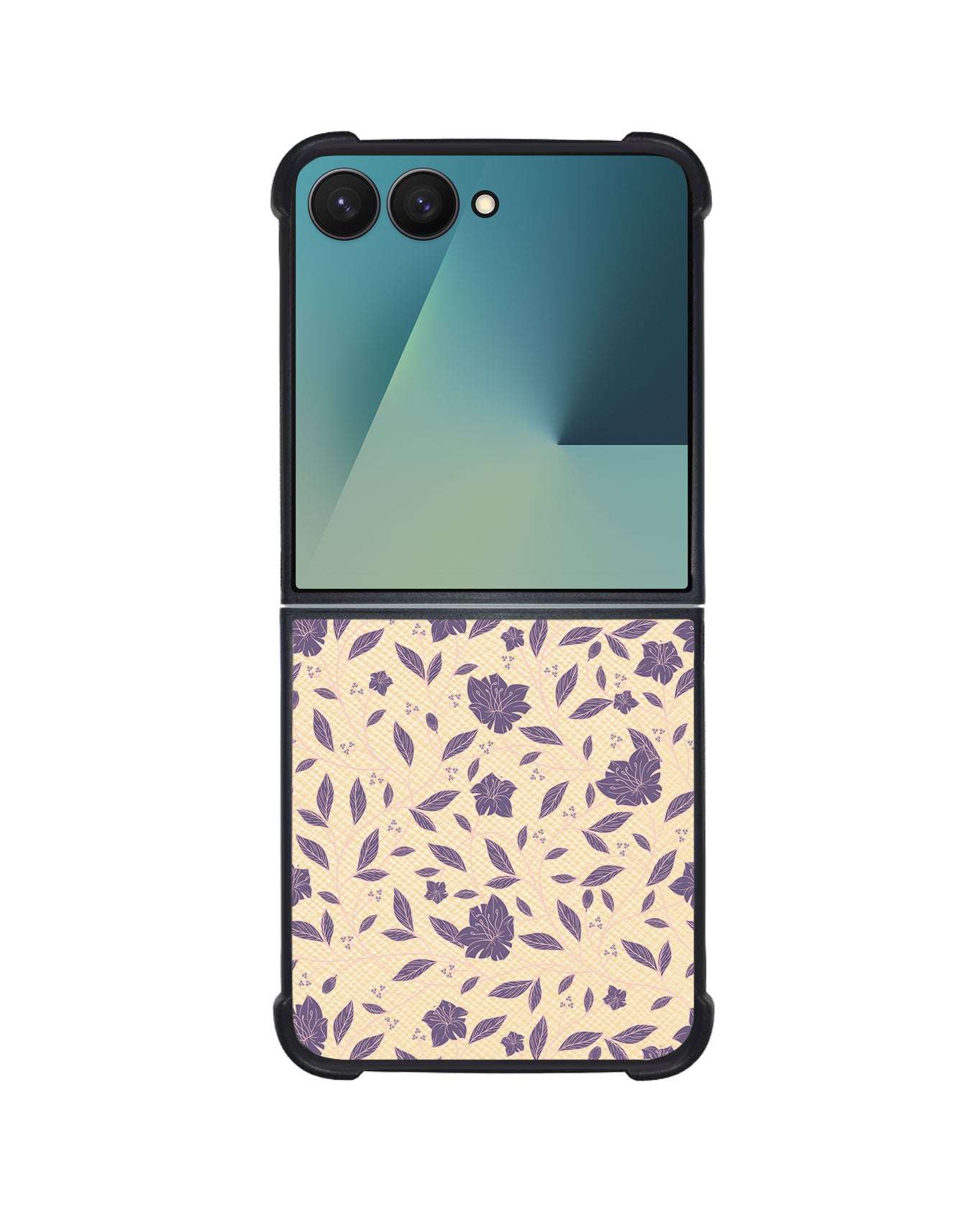 Android Flip / Fold Leather Grip - Sketchy Flower 4.0