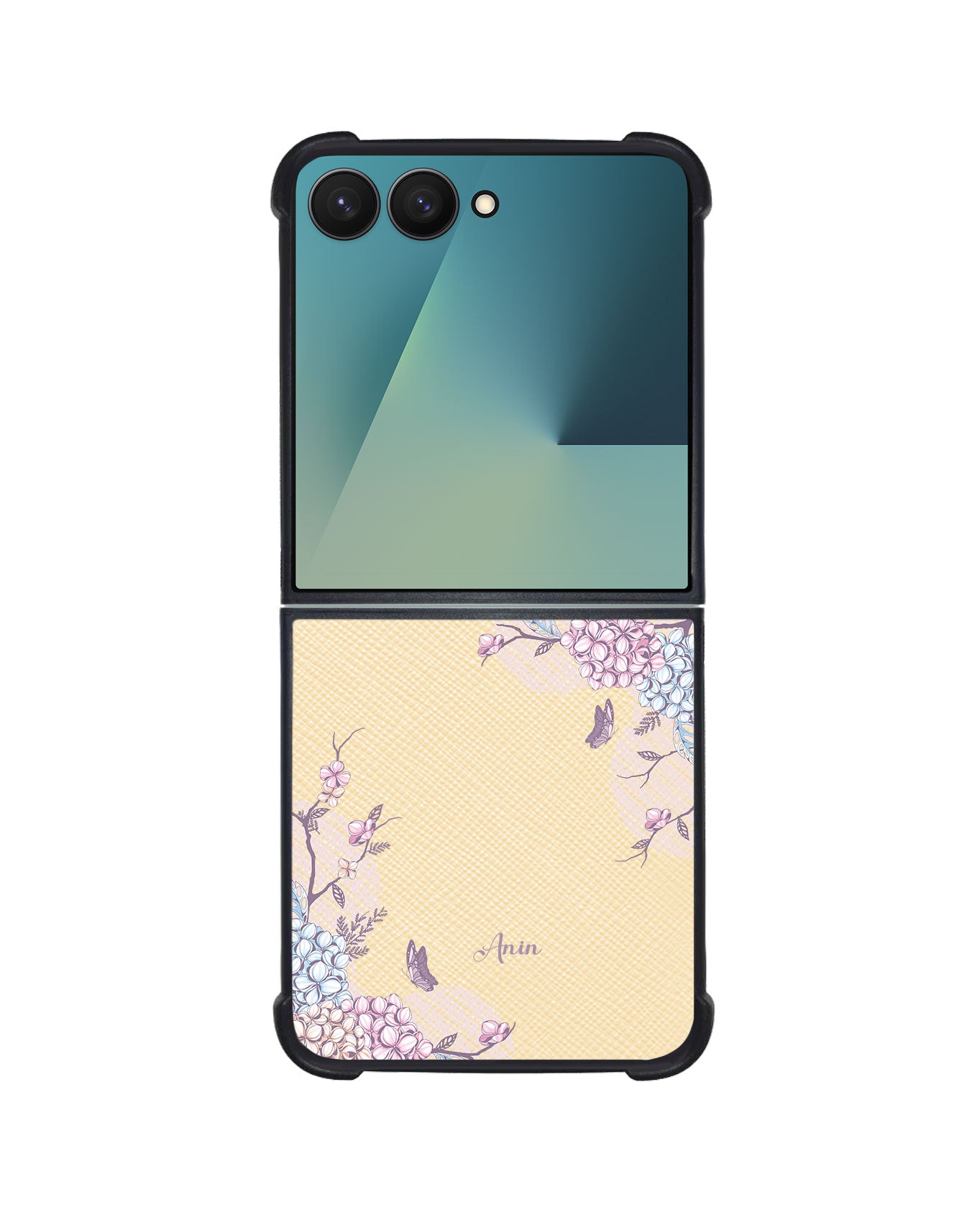 Android Flip / Fold Leather Grip - Batik Floral