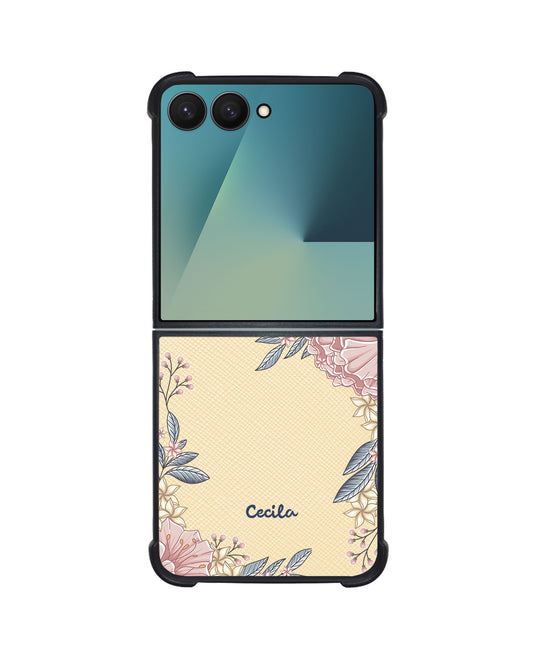 Android Flip / Fold Leather Grip - Pink Florals