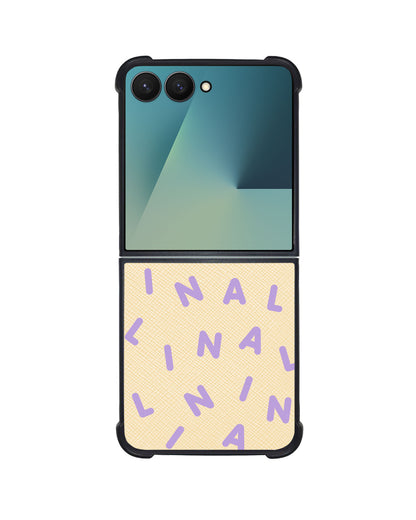 Android Flip / Fold Leather Grip - CUSTOM MONOGRAM 2.0 Lilac