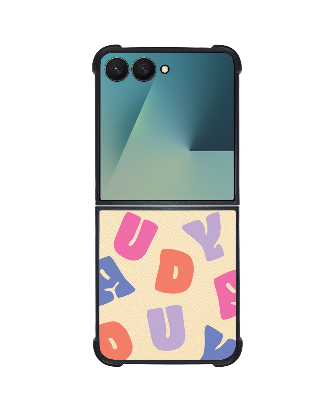 Android Flip / Fold Leather Grip - Chubby Monogram
