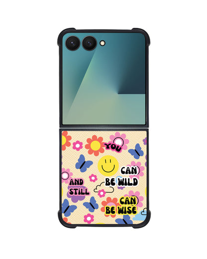 Android Flip / Fold Leather Grip - You Can Be Wild & Free