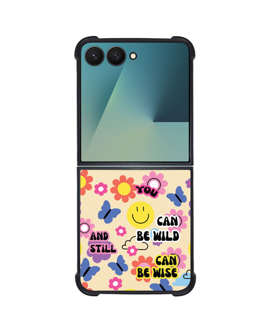 Android Flip / Fold Leather Grip - You Can Be Wild & Free