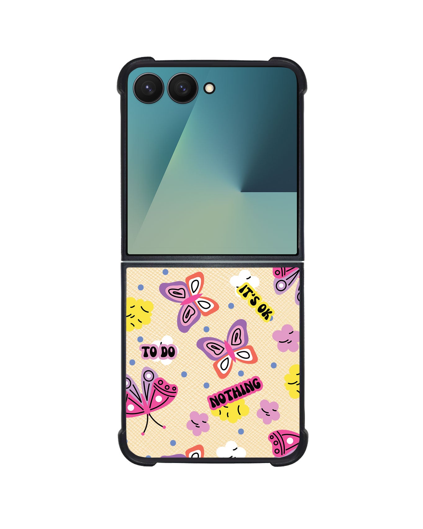 Android Flip / Fold Leather Grip - It's OK to do Nothing