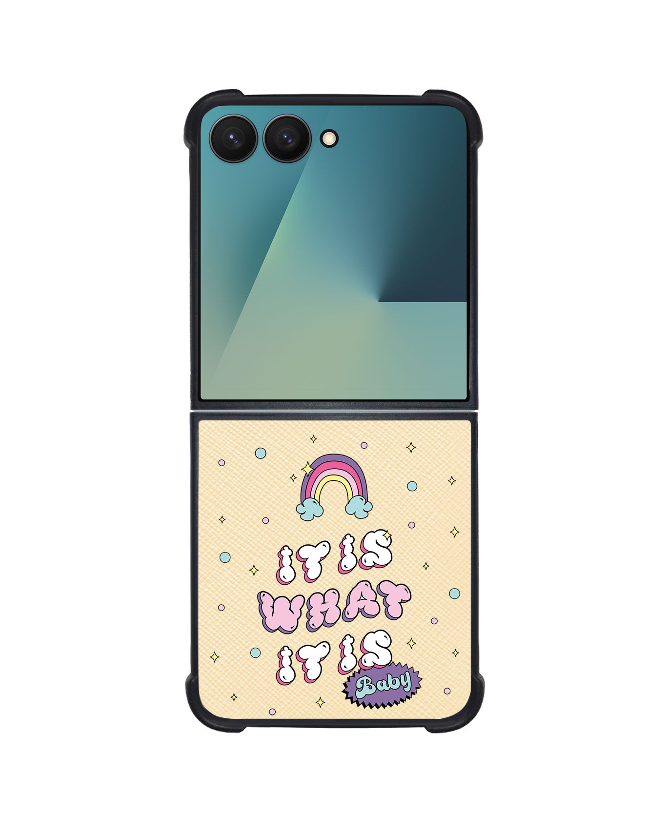 Android Flip / Fold Leather Grip - It Is What It Is Baby