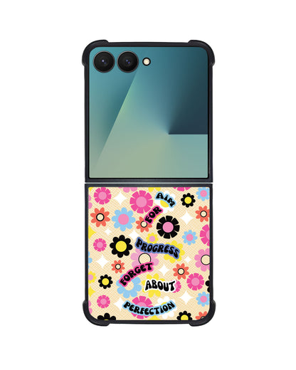 Android Flip / Fold Leather Grip - Aim Progress Not Perfection