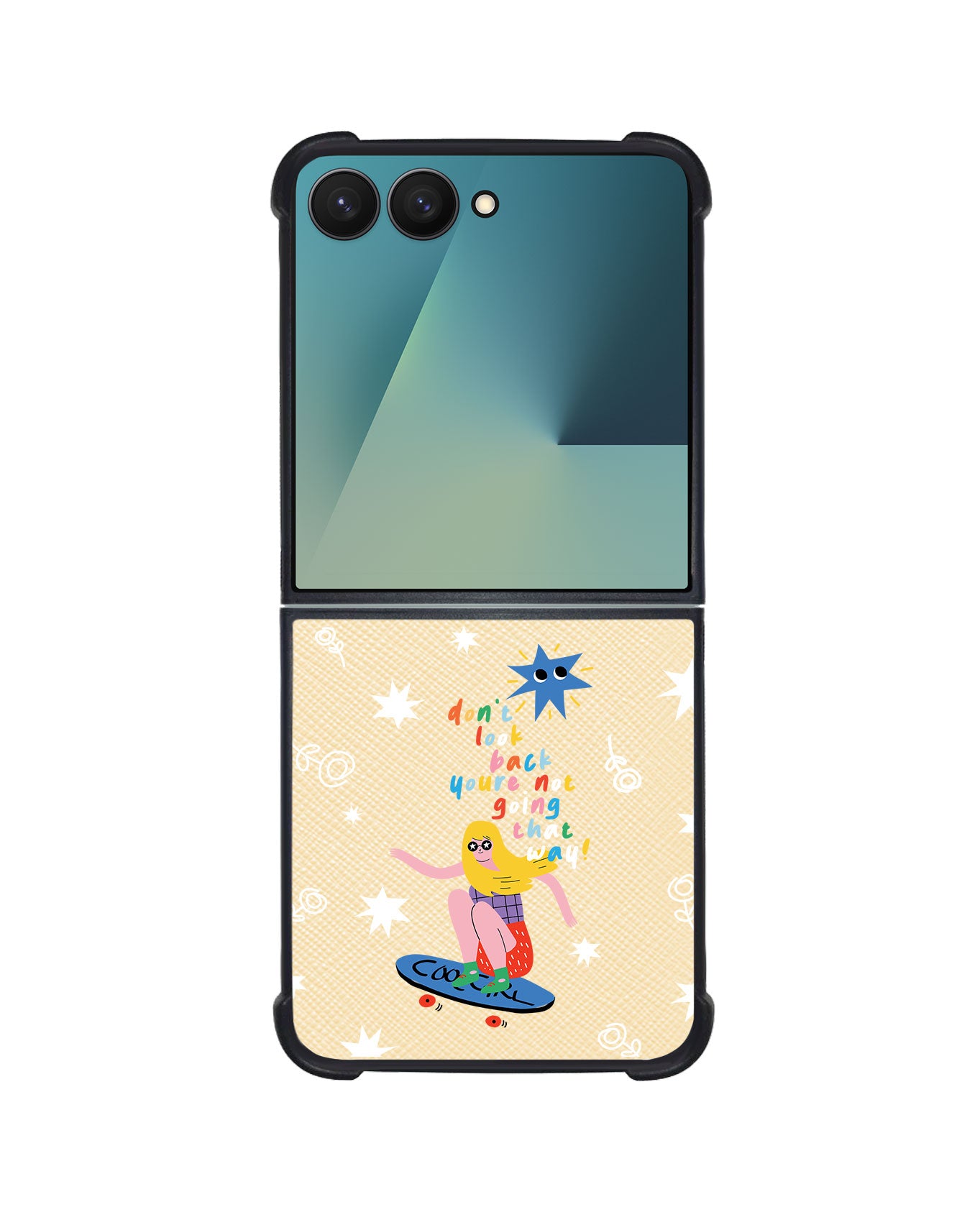 Android Flip / Fold Leather Grip - Keep Moving