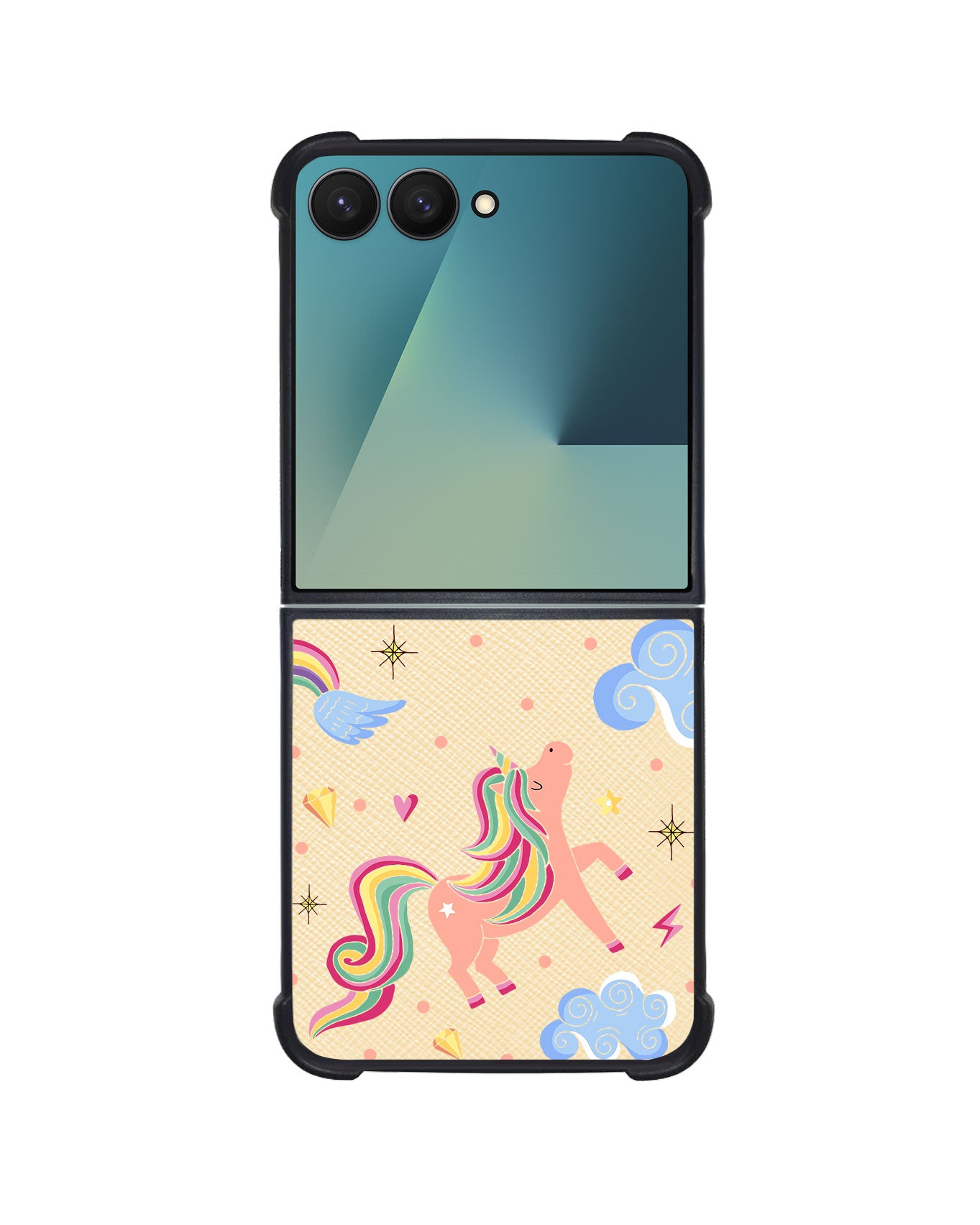 Android Flip / Fold Leather Grip - Pegasus in Fairytale