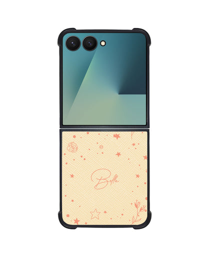 Android Flip / Fold Leather Grip - Coral Constellation