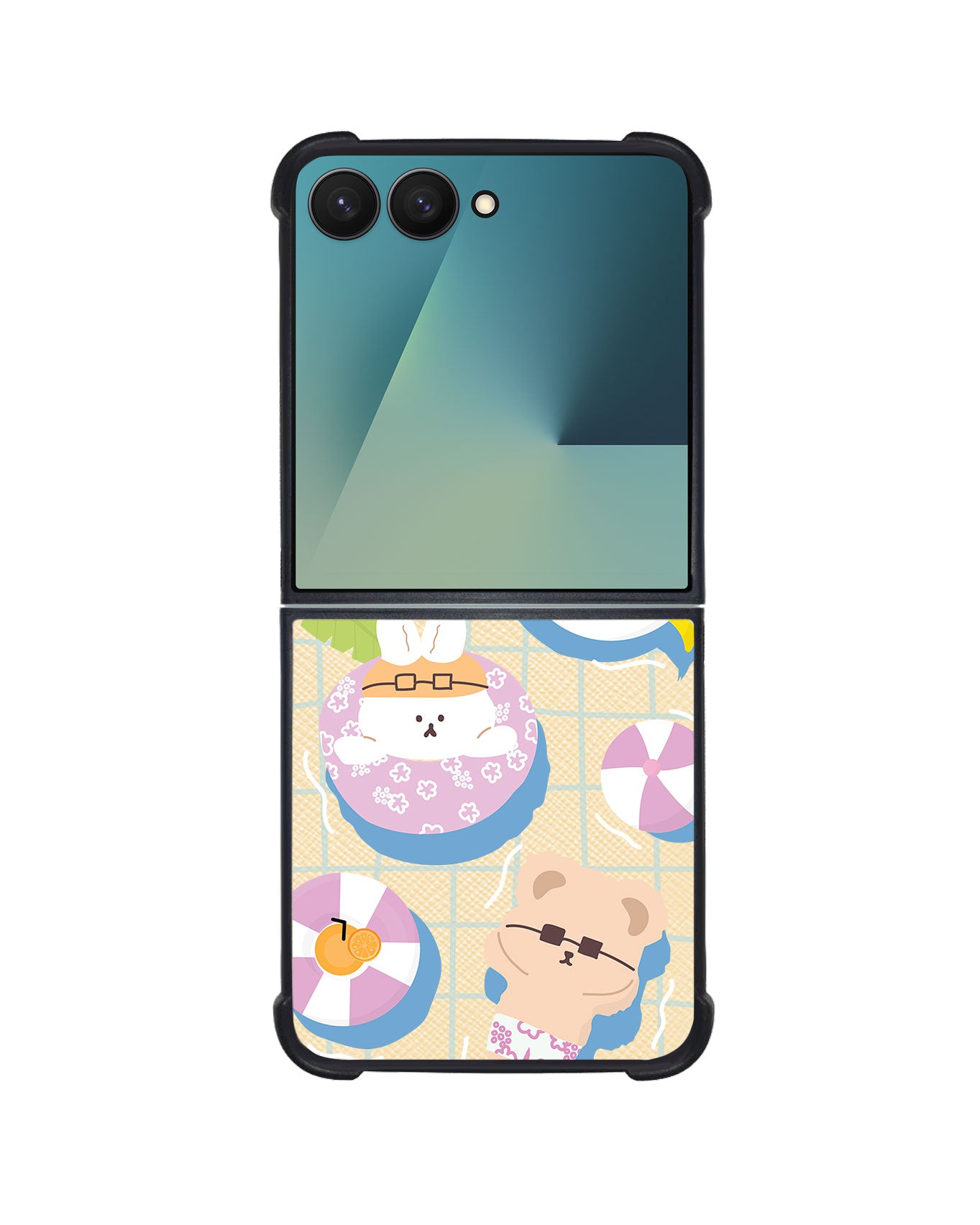 Android Flip / Fold Leather Grip - Pool Party 2.0