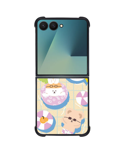 Android Flip / Fold Leather Grip - Pool Party 2.0