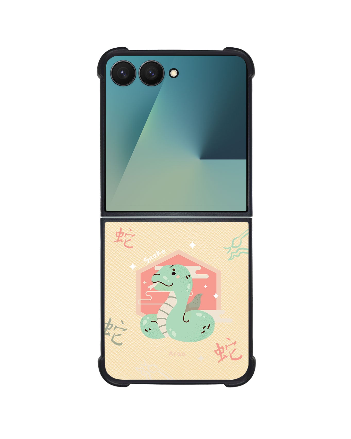 Android Flip / Fold Leather Grip - Snake (Chinese Zodiac / Shio)