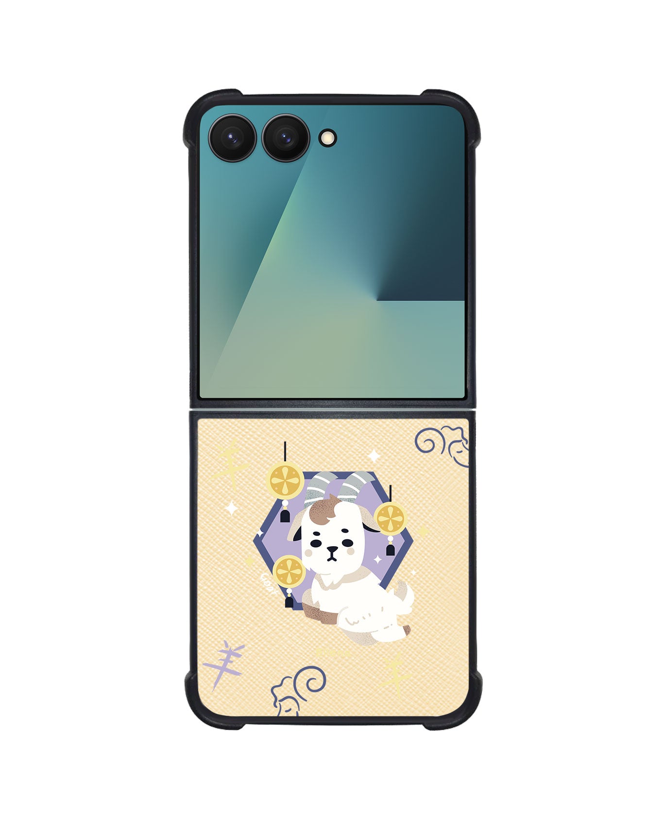 Android Flip / Fold Leather Grip - Goat (Chinese Zodiac / Shio)