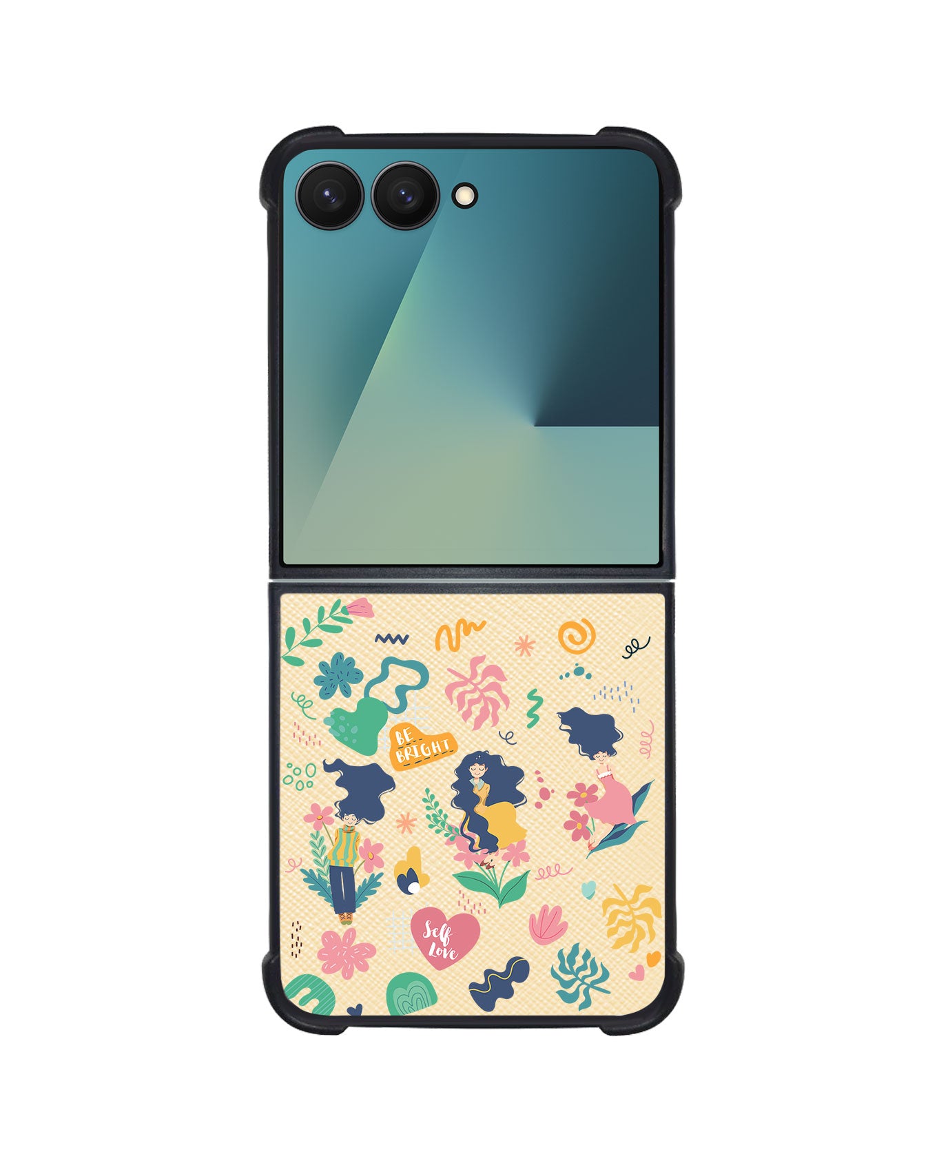 Android Flip / Fold Leather Grip - Self Love Sticker Pack 2.0