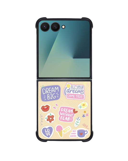 Android Flip / Fold Leather Grip - Dream Sticker Pack
