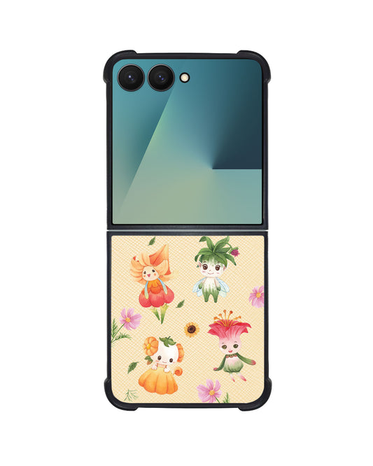 Android Flip / Fold Leather Grip - Magical Garden
