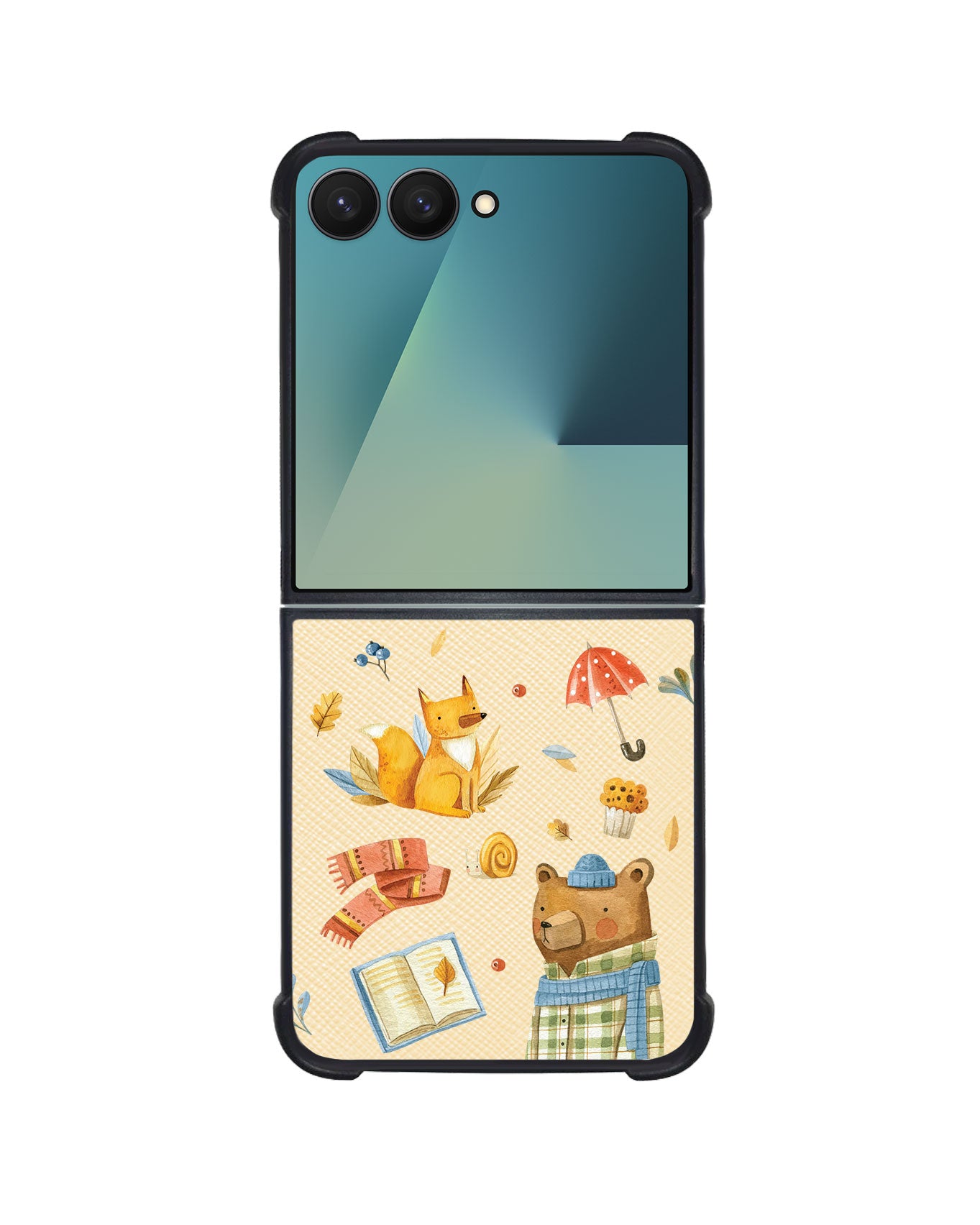 Android Flip / Fold Leather Grip - Bear & Fox