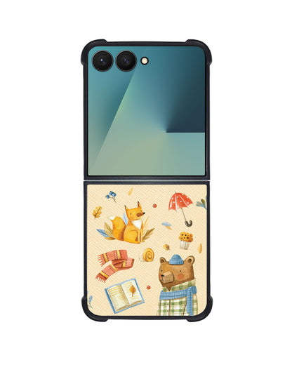 Android Flip / Fold Leather Grip - Bear & Fox