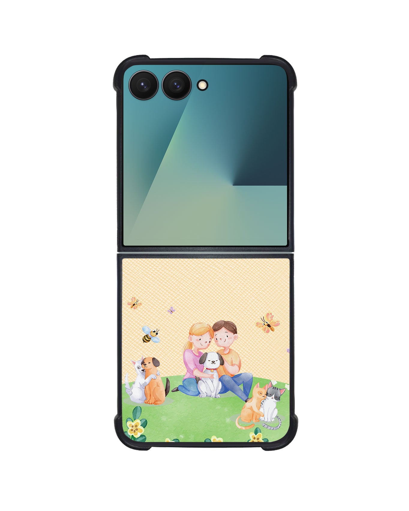 Android Flip / Fold Leather Grip - Adorable Animals