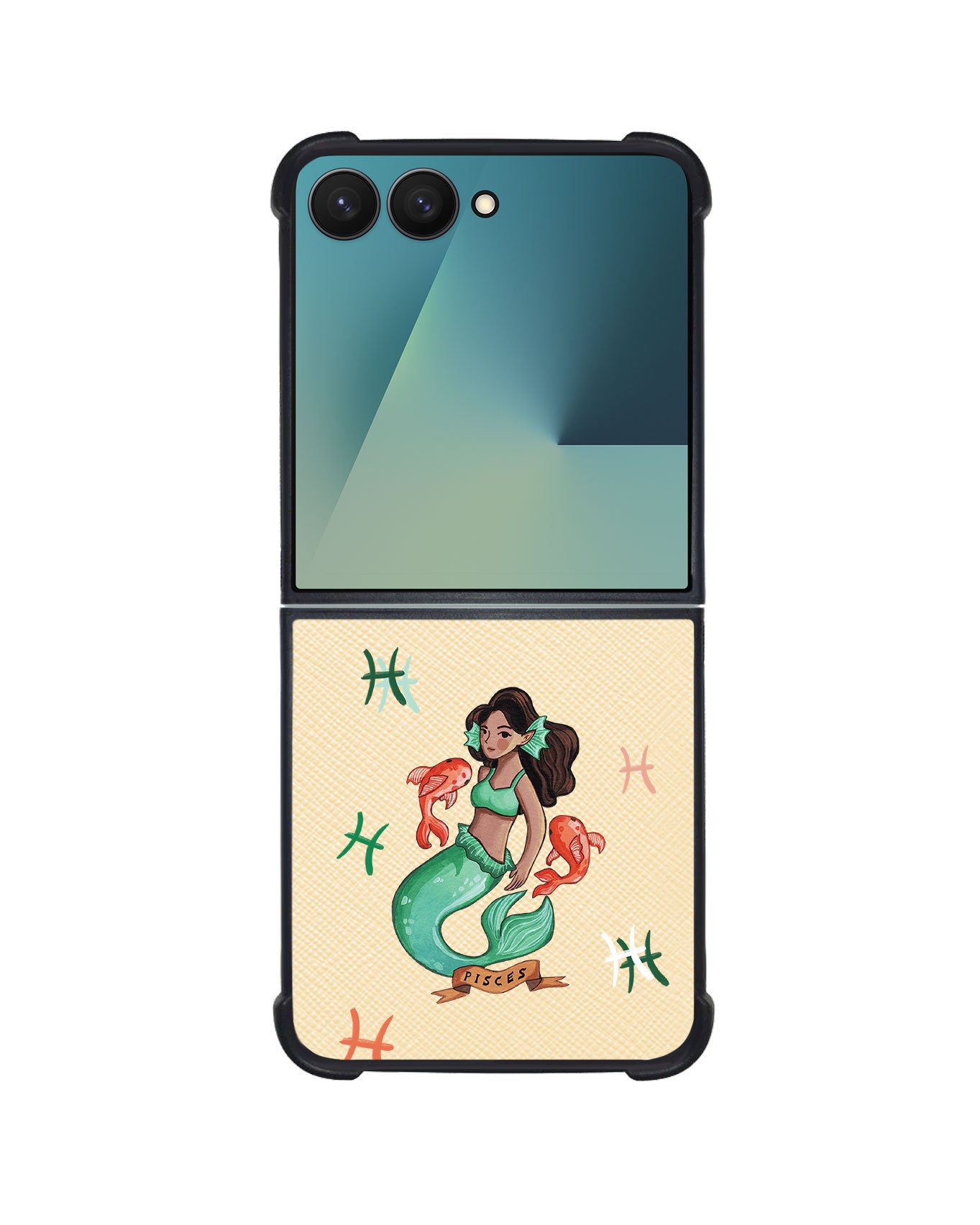 Android Flip / Fold Leather Grip - Pisces