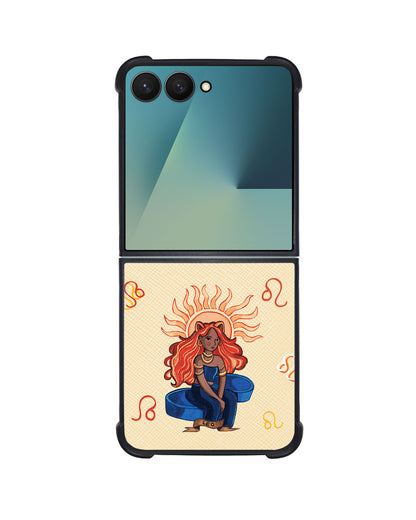 Android Flip / Fold Leather Grip - Leo