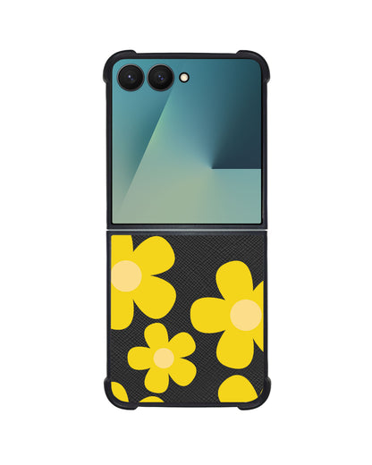 Android Flip / Fold Leather Grip - Daisy Sunshine