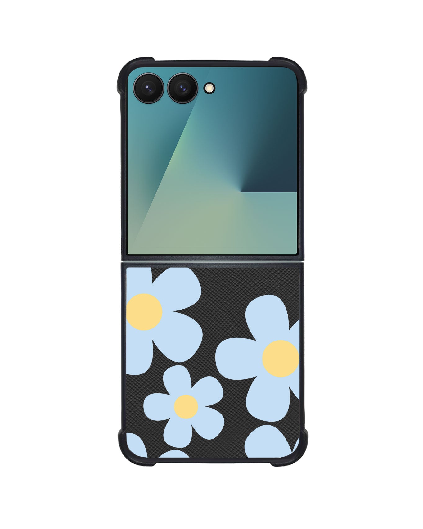 Android Flip / Fold Leather Grip - Daisy Garland