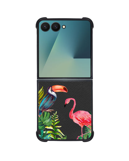 Android Flip / Fold Leather Grip - Tropical