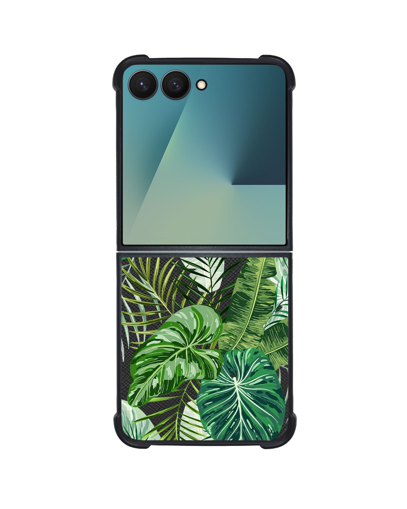 Android Flip / Fold Leather Grip - Rainforest