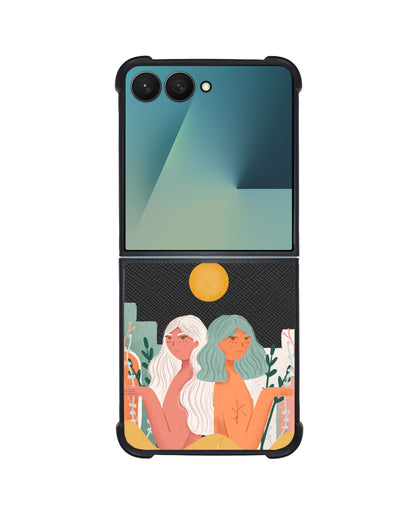 Android Flip / Fold Leather Grip - We're Beautiful