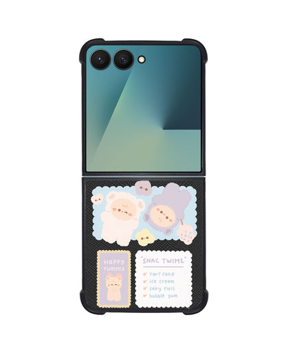Android Flip / Fold Leather Grip - Sweets Heaven
