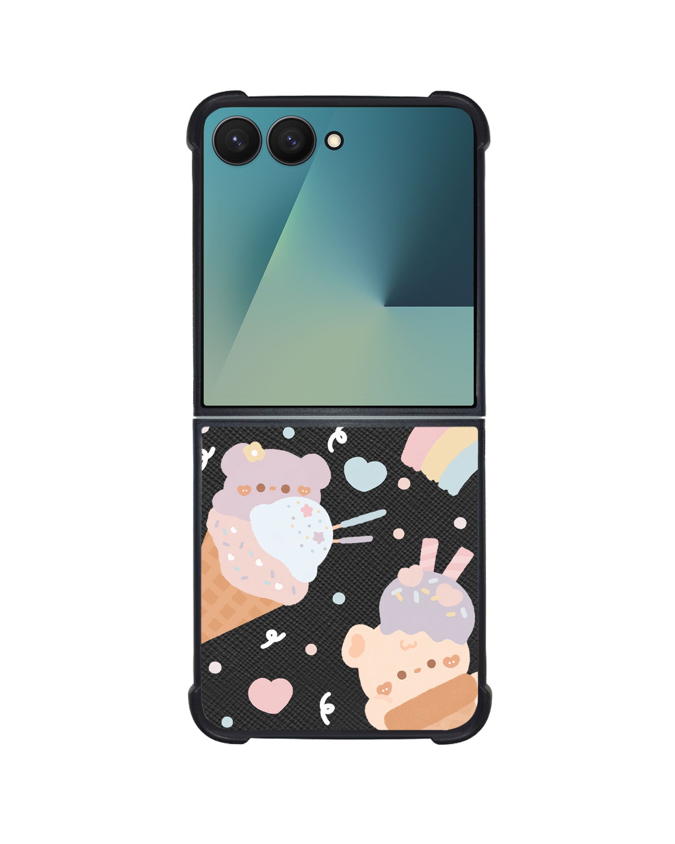 Android Flip / Fold Leather Grip - Ice Cream for Teddy