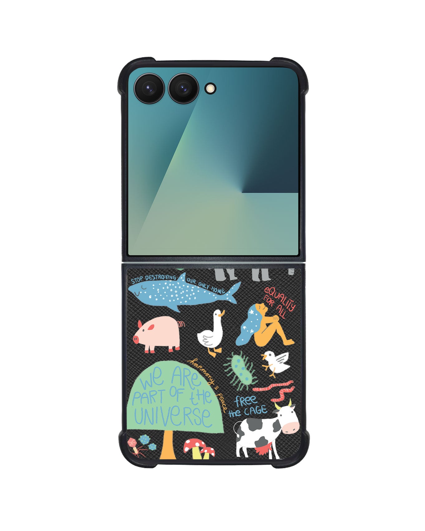 Android Flip / Fold Leather Grip - Equality