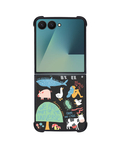 Android Flip / Fold Leather Grip - Equality