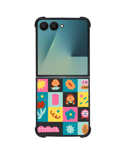 Android Flip / Fold Leather Grip - Selflove Cubicle