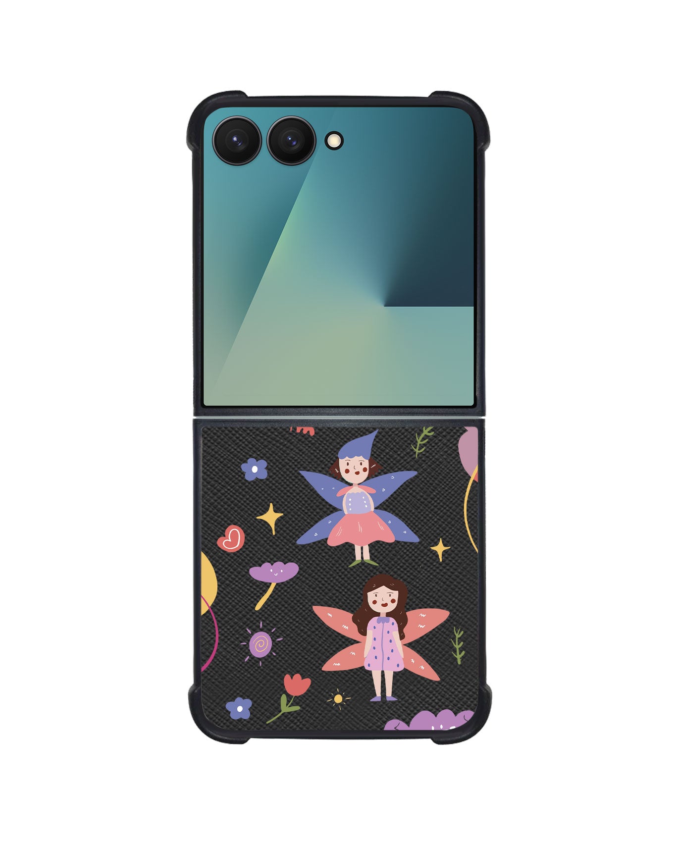 Android Flip / Fold Leather Grip - Fairy Pattern