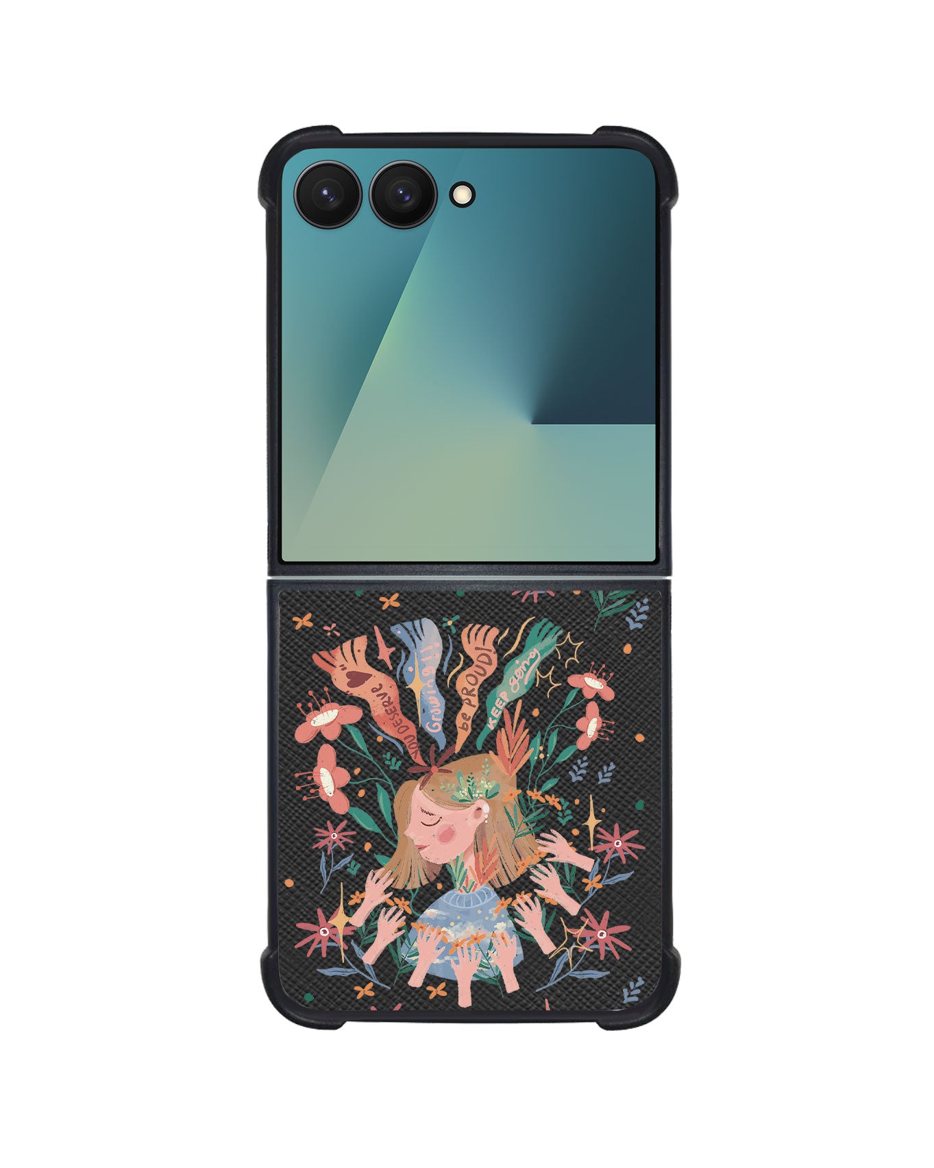 Android Flip / Fold Leather Grip - You Deserve Love