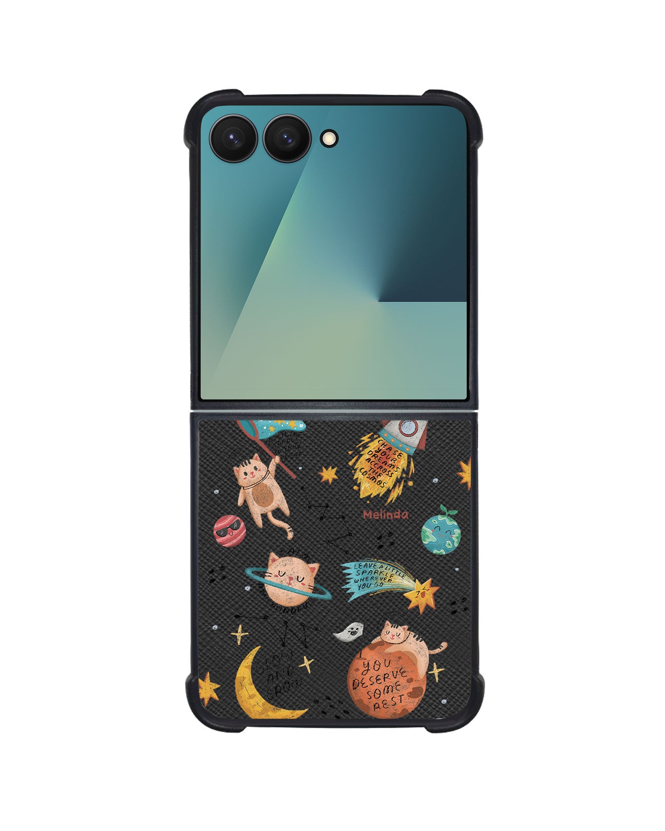 Android Flip / Fold Leather Grip - Spaceship