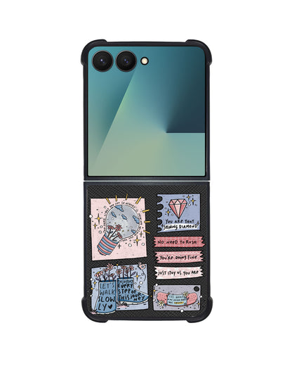 Android Flip / Fold Leather Grip - Shine