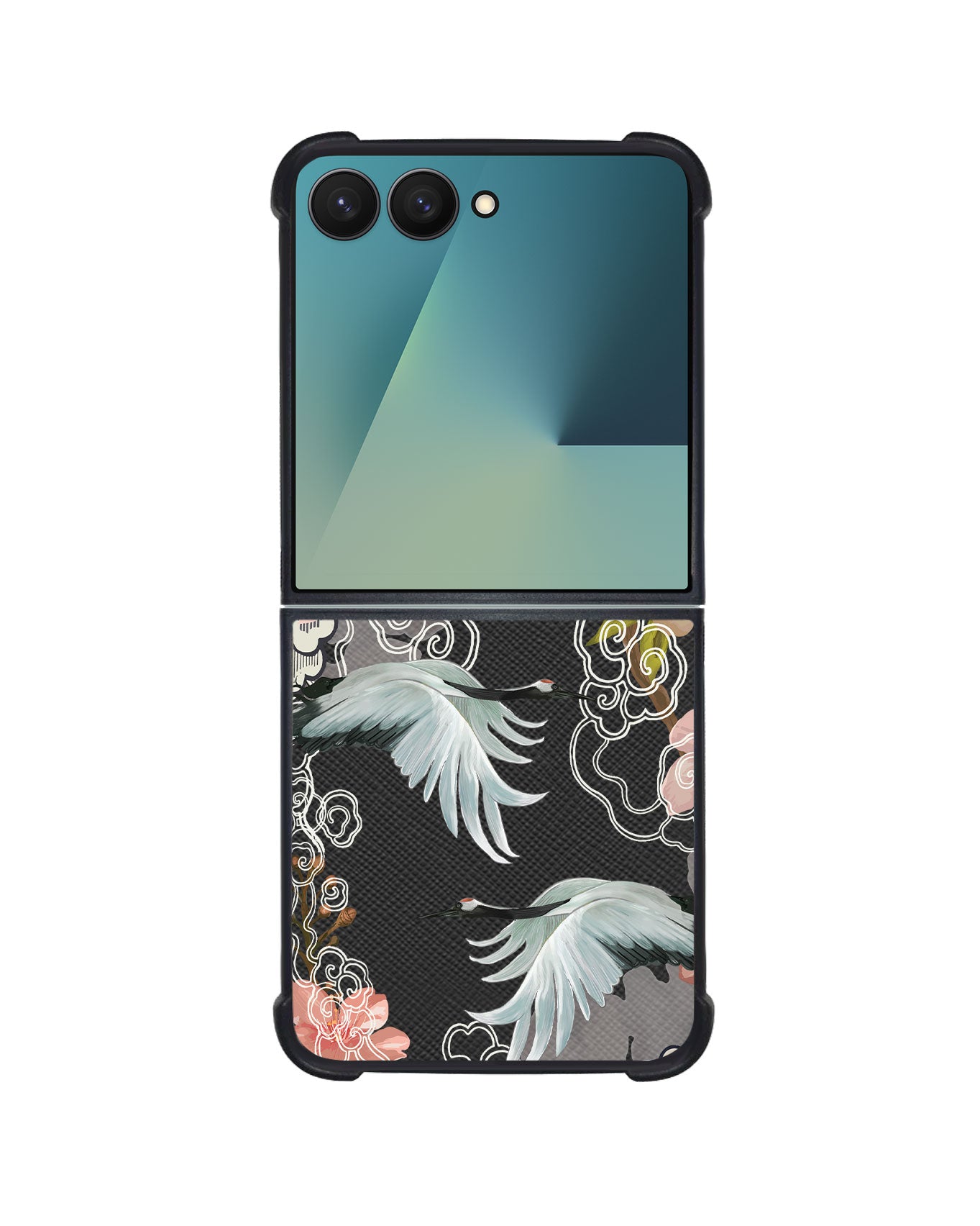 Android Flip / Fold Leather Grip - Oil Painting Birds