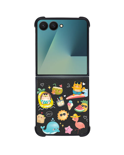 Android Flip / Fold Leather Grip - Summer