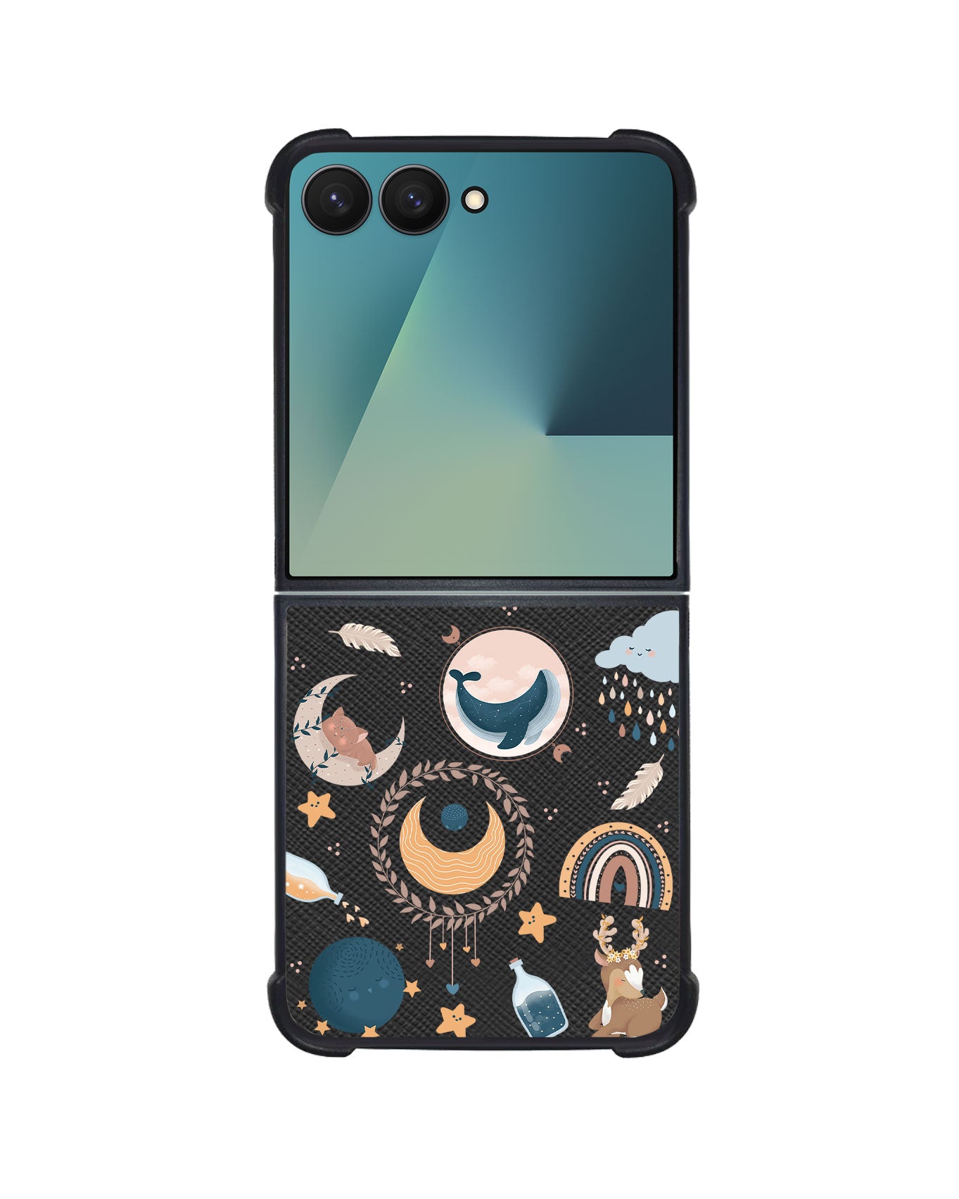 Android Flip / Fold Leather Grip - Boho