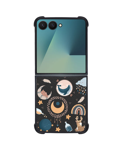 Android Flip / Fold Leather Grip - Boho