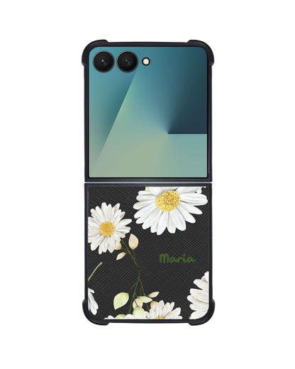 Android Flip / Fold Leather Grip - October Chrysanthemum