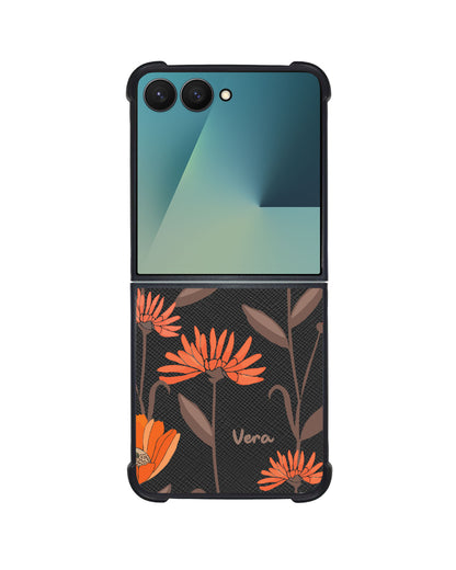 Android Flip / Fold Leather Grip - November Marigold