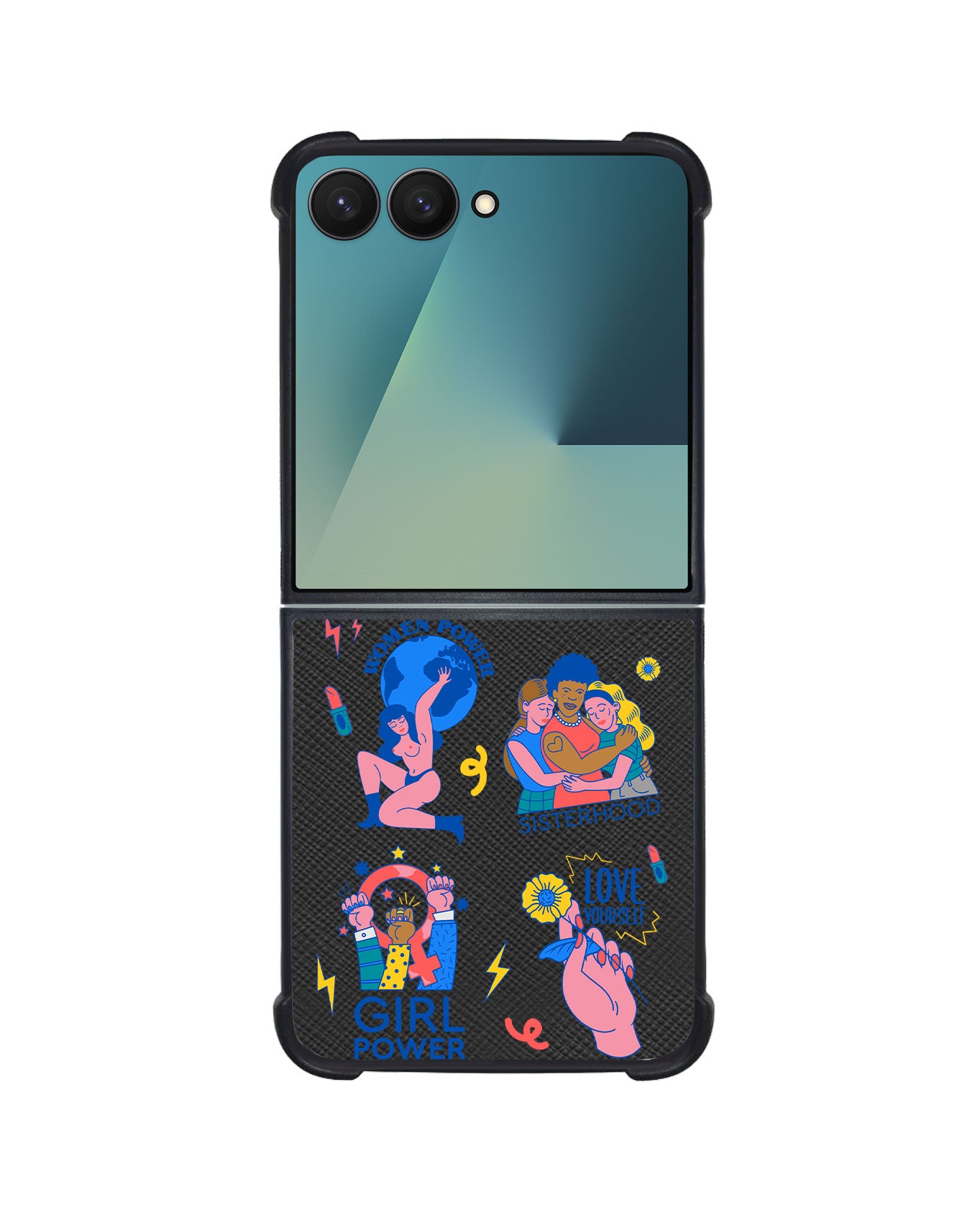 Android Flip / Fold Leather Grip - Girl Power 2.0