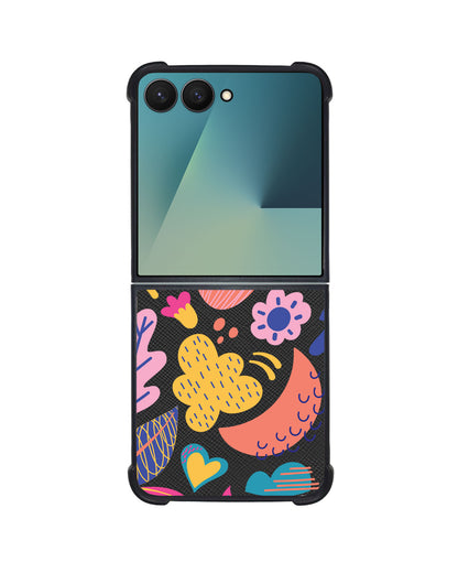 Android Flip / Fold Leather Grip - Florals