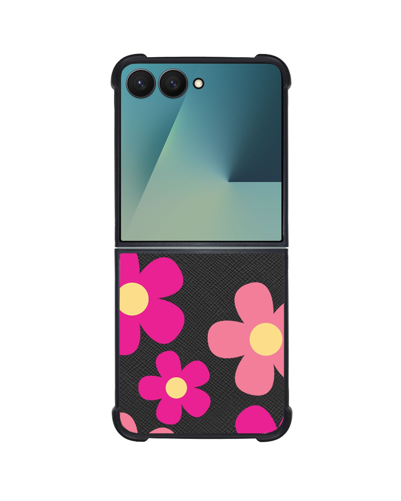Android Flip / Fold Leather Grip - Daisy Delight